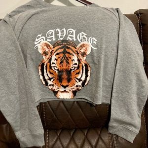 Derek heartSweatshirt/crop top #122